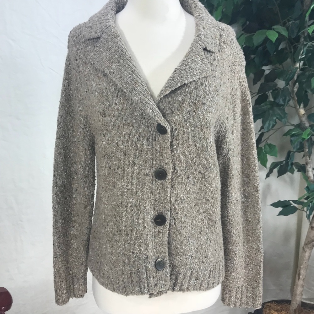 Wool Blend Karen Scott Petites Cardigan